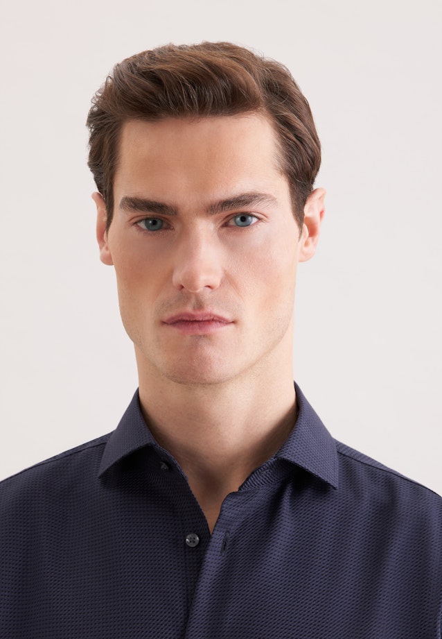 Regular Business Hemd Struktur in Grau |  Seidensticker Onlineshop