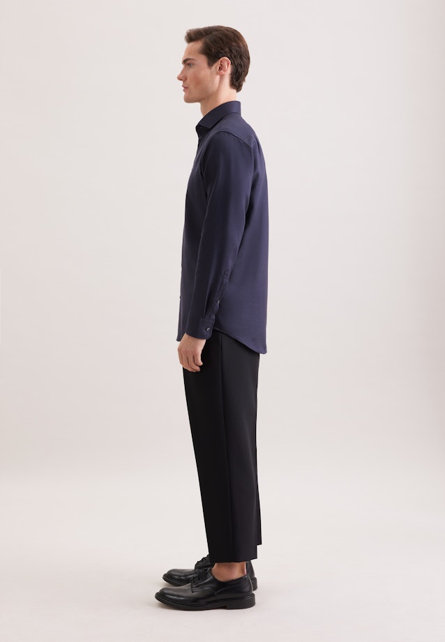 Regular Business Hemd Struktur in Grau |  Seidensticker Onlineshop