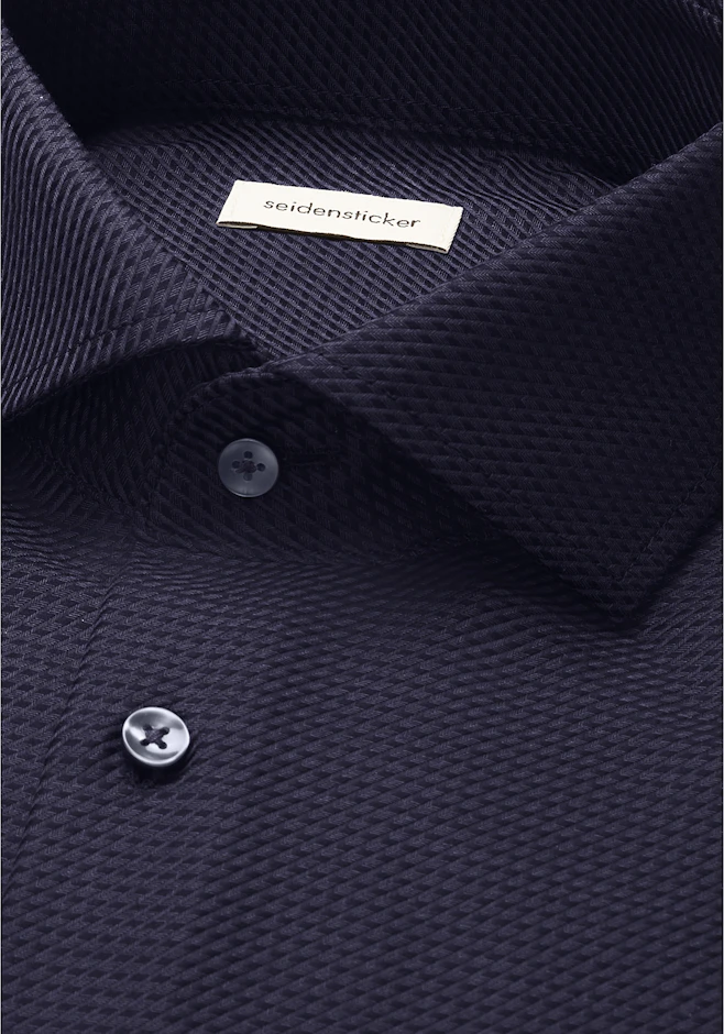 Regular Chemise d'affaires Structure dans Gris | Boutique en ligne Seidensticker