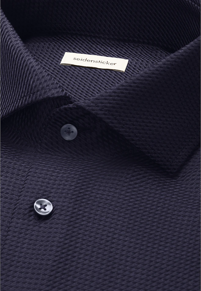 Regular Business Hemd Struktur in Grau | Seidensticker Onlineshop