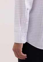 Regular Business shirt Check in Mittelblau |  Seidensticker Onlineshop