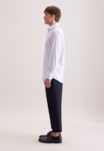 Regular Business shirt Check in Mittelblau |  Seidensticker Onlineshop