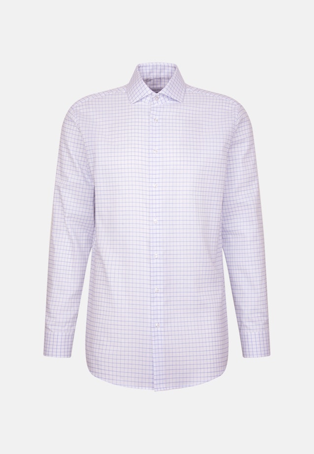 Regular Business shirt Check in Mittelblau |  Seidensticker Onlineshop