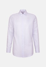 Regular Business shirt Check in Mittelblau |  Seidensticker Onlineshop