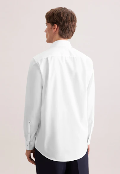 Regular Business Hemd Uni in Weiß |  Seidensticker Onlineshop