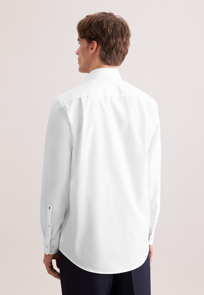 Regular Business shirt Uni in Weiß | Seidensticker online shop