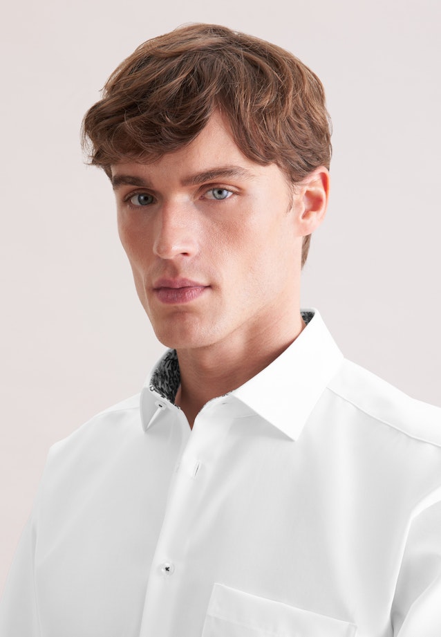 Regular Business Hemd Uni in Weiß |  Seidensticker Onlineshop