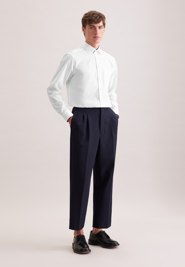 Regular Business Hemd Uni in Weiß |  Seidensticker Onlineshop