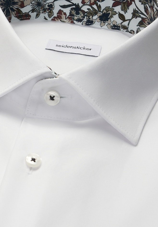 Regular Chemise d'affaires Uni dans Blanc | Boutique en ligne Seidensticker