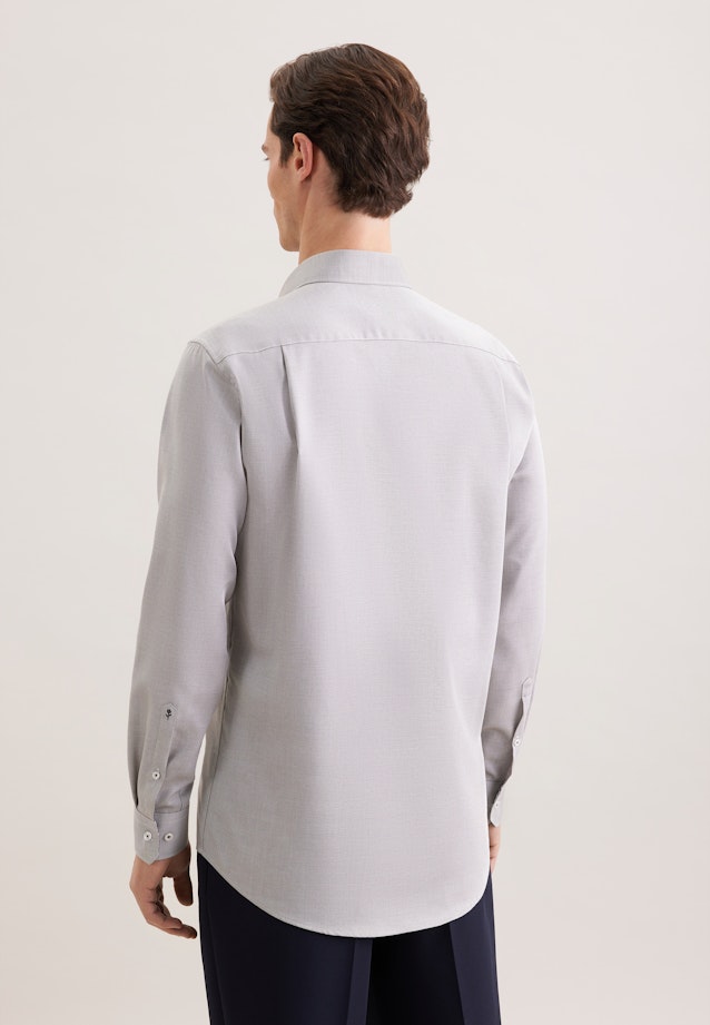 Regular Business shirt Structure in Grün |  Seidensticker Onlineshop