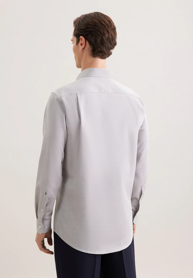 Regular Business shirt Structure in Grün | Seidensticker online shop