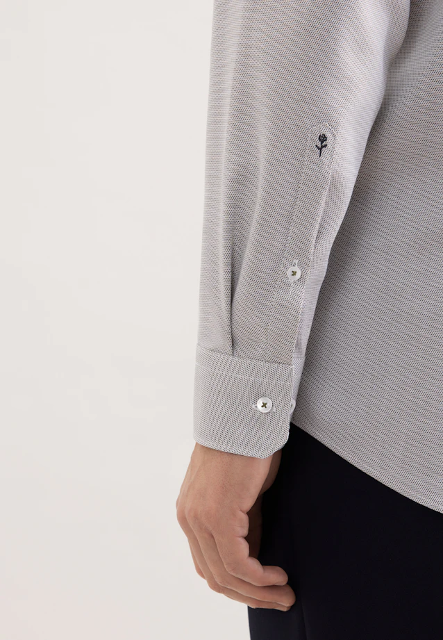 Regular Business Hemd Struktur in Grün |  Seidensticker Onlineshop