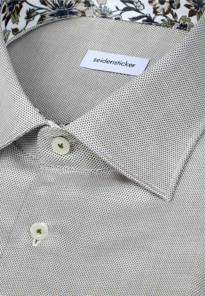 Regular Business shirt Structure in Grün | Seidensticker online shop