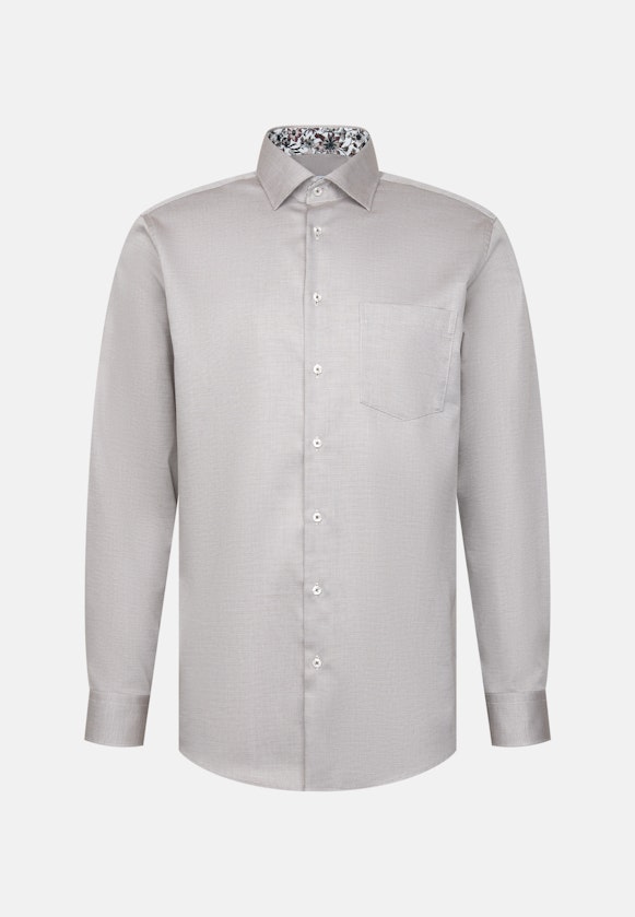 Regular Business shirt Structure in Grün |  Seidensticker Onlineshop