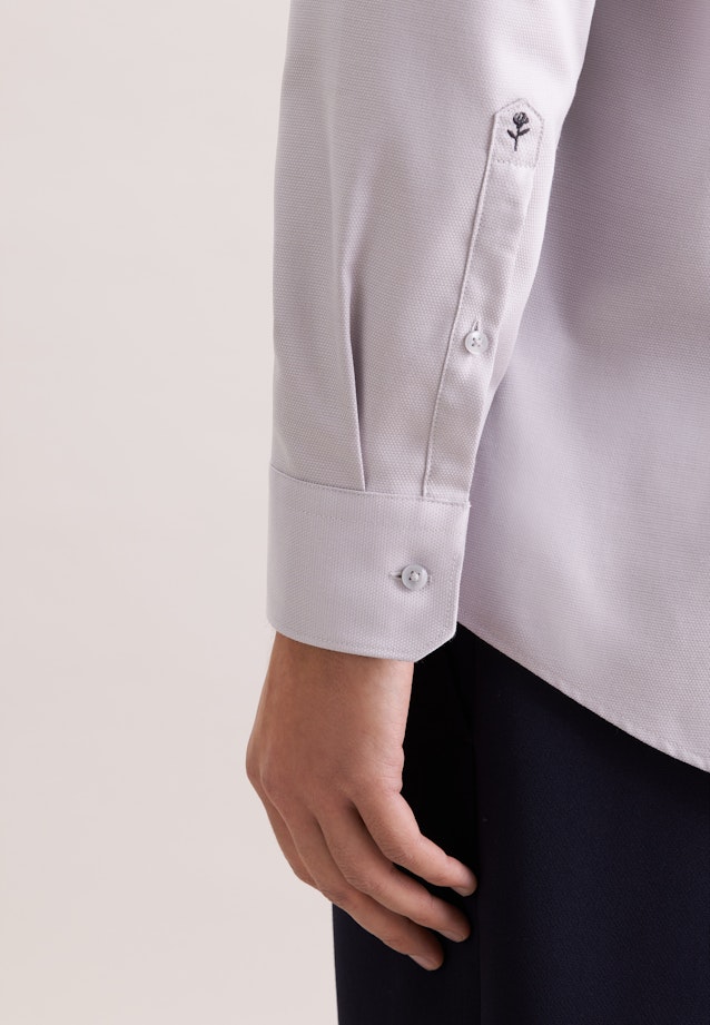 Regular Business shirt Structure in Grey |  Seidensticker Onlineshop
