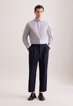 Regular Business shirt Structure in Grey |  Seidensticker Onlineshop