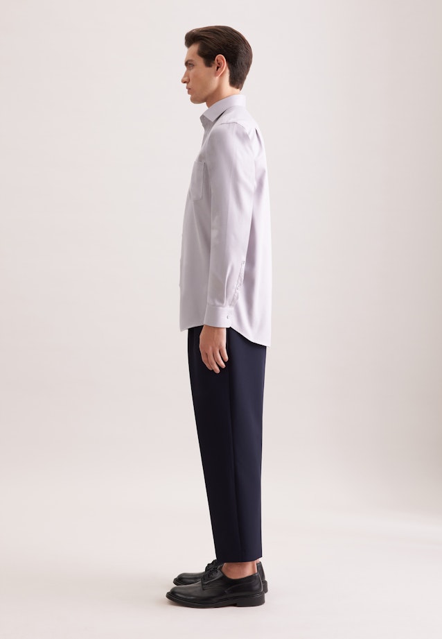 Regular Business shirt Structure in Grey |  Seidensticker Onlineshop