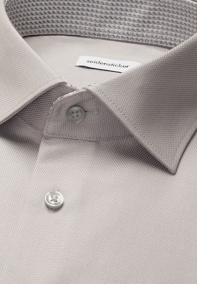 Regular Chemise d'affaires Structure dans Gris | Boutique en ligne Seidensticker