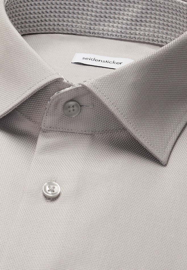 Regular Business Hemd Struktur in Grau | Seidensticker Onlineshop