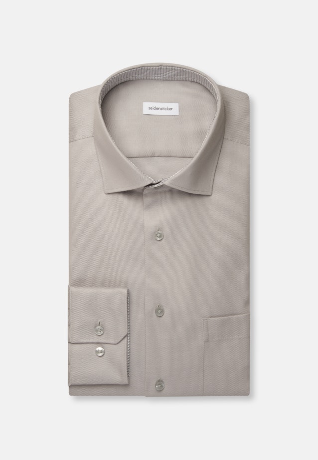 Regular Business Hemd Struktur in Grau |  Seidensticker Onlineshop