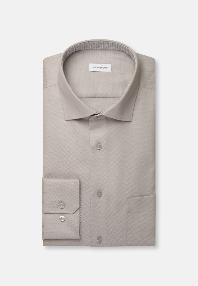 Regular Business Hemd Struktur in Grau | Seidensticker Onlineshop