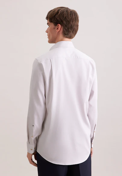 Regular Business Hemd Struktur in Beige |  Seidensticker Onlineshop