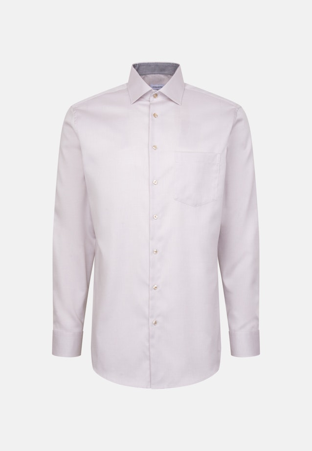 Regular Business Hemd Struktur in Beige |  Seidensticker Onlineshop