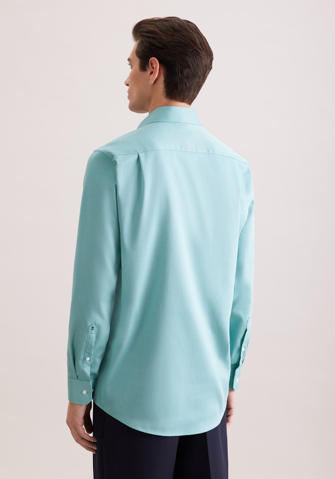 Regular Chemise d'affaires Structure dans Turquoise | Boutique en ligne Seidensticker