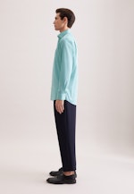 Regular Business Hemd Struktur in Türkis |  Seidensticker Onlineshop