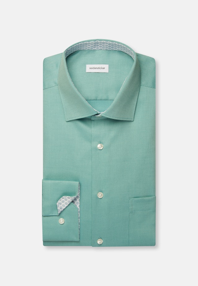 Regular Business Hemd Struktur in Türkis |  Seidensticker Onlineshop