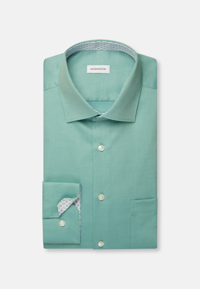 Regular Business Hemd Struktur in Türkis | Seidensticker Onlineshop