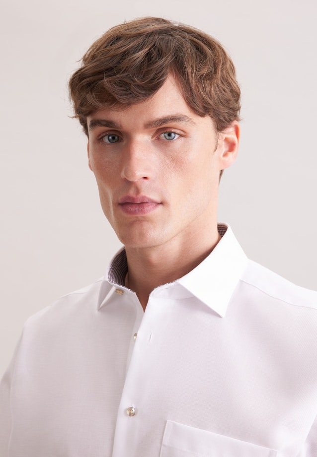 Regular Chemise d'affaires Structure in Blanc |  Seidensticker Onlineshop