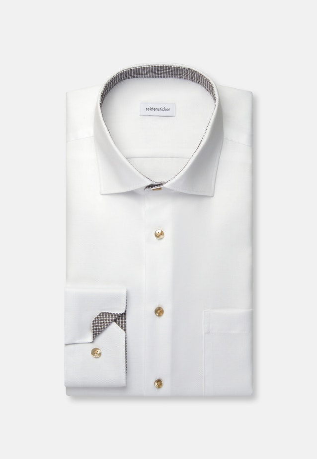 Regular Business Hemd Struktur in Weiß |  Seidensticker Onlineshop