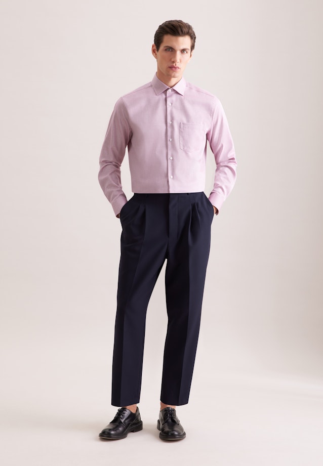 Regular Business Hemd Struktur in Rosa |  Seidensticker Onlineshop