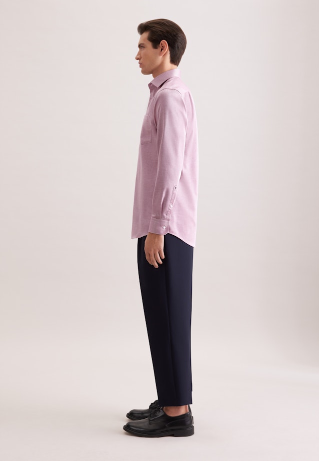 Regular Business Hemd Struktur in Rosa |  Seidensticker Onlineshop