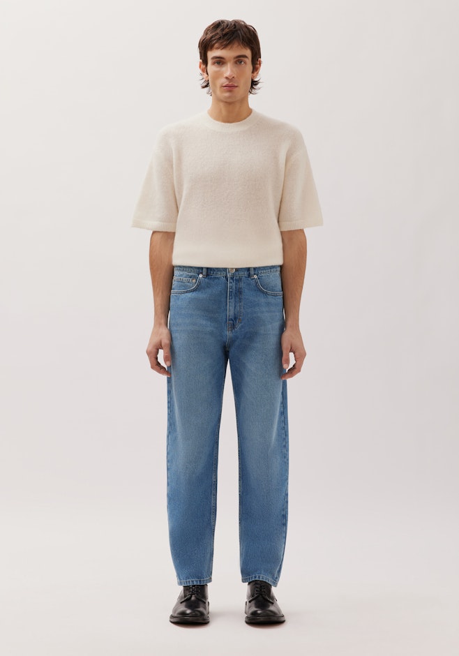 5-Pocket Blue Denim Cropped dans Bleu Foncé | Boutique en ligne Seidensticker