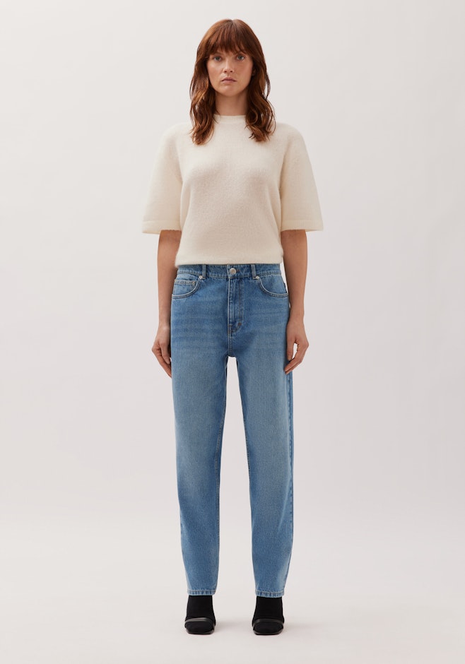 5-Pocket Blue Denim Cropped dans Bleu Foncé | Boutique en ligne Seidensticker