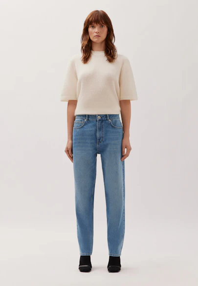 5-Pocket Blue Denim Cropped in Dunkelblau |  Seidensticker Onlineshop