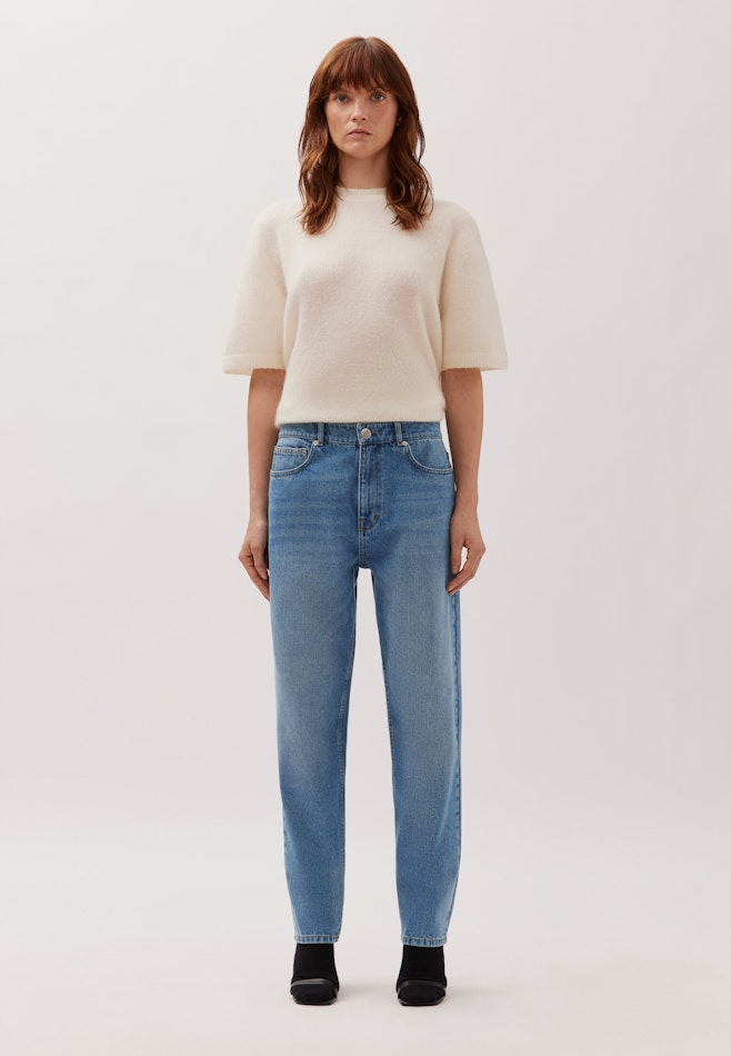 5-Pocket Blue Denim Cropped in Dunkelblau | Seidensticker Onlineshop