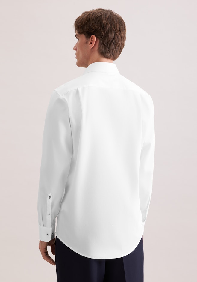 Regular Chemise d'affaires Uni dans Blanc | Boutique en ligne Seidensticker