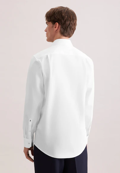 Regular Business shirt Uni in Weiß |  Seidensticker Onlineshop