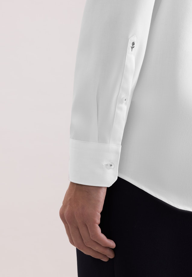 Regular Chemise d'affaires Uni in Blanc |  Seidensticker Onlineshop