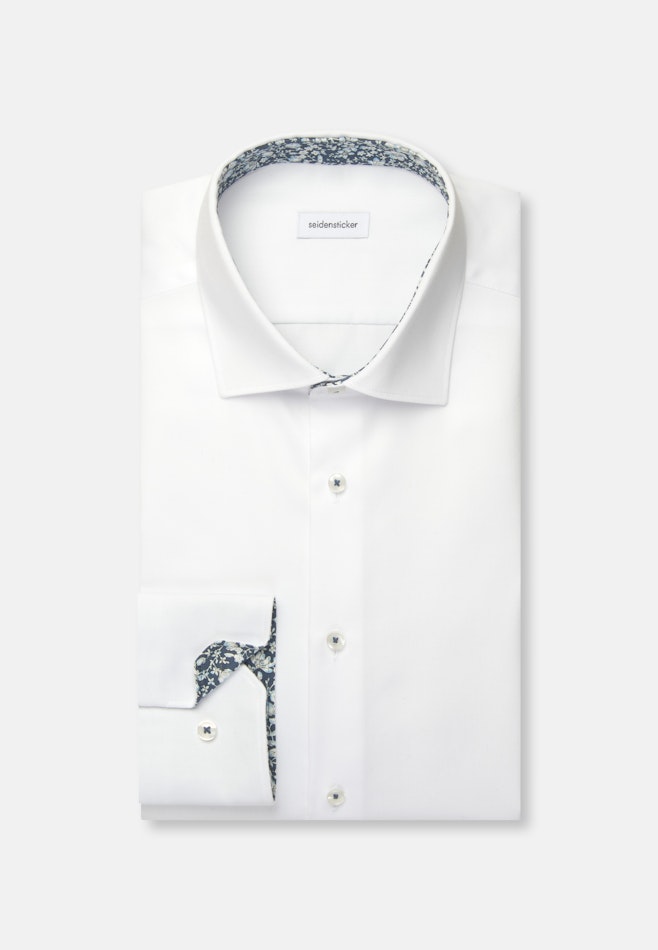 Regular Chemise d'affaires Uni dans Blanc | Boutique en ligne Seidensticker