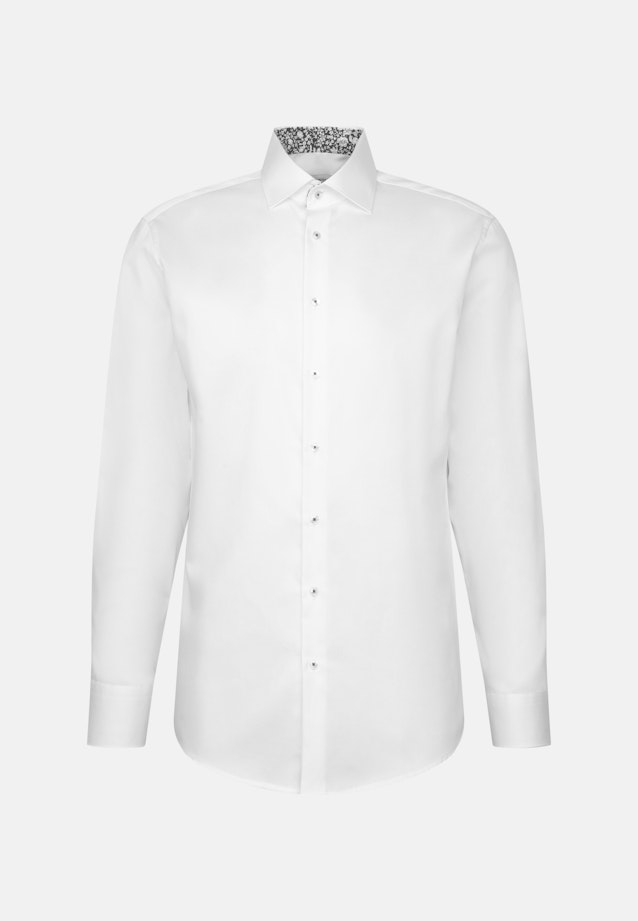 Regular Chemise d'affaires Uni in Blanc |  Seidensticker Onlineshop