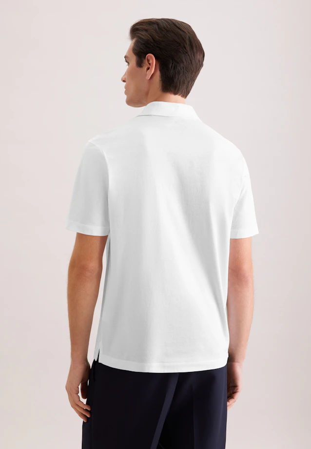 Regular Polo Uni in Weiß |  Seidensticker Onlineshop