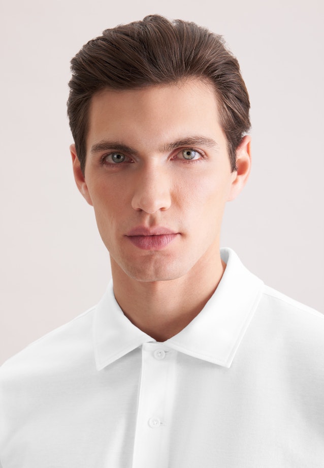 Regular Polo Uni in Weiß |  Seidensticker Onlineshop