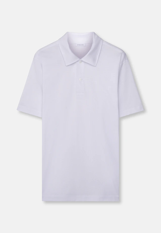 Regular Polo Uni in Weiß |  Seidensticker Onlineshop