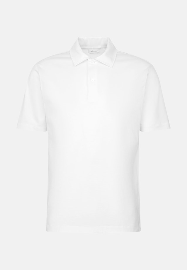 Regular Polo Uni in Weiß |  Seidensticker Onlineshop
