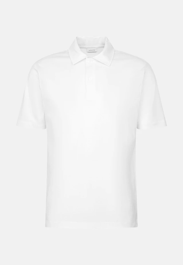 Regular Polo Uni in Weiß |  Seidensticker Onlineshop