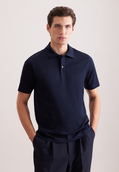 Regular Polo Uni in Dunkelblau |  Seidensticker Onlineshop